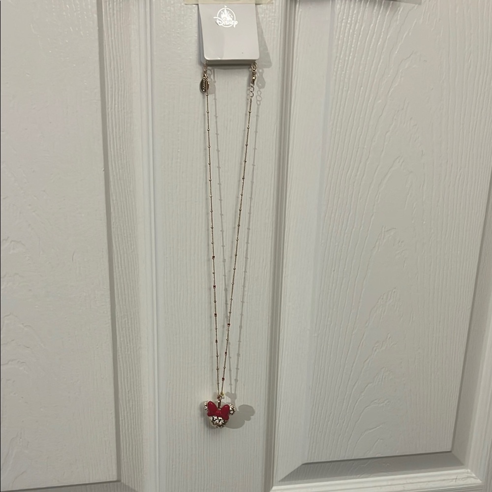 Disney Minnie Mouse Gold Pendant Necklace